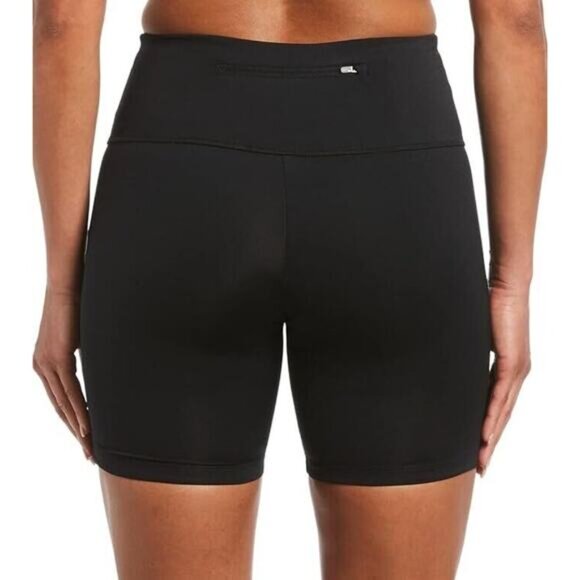 Nike Swim Women's Essential 6" Kick Shorts Size XL Black - Picture 2 of 8